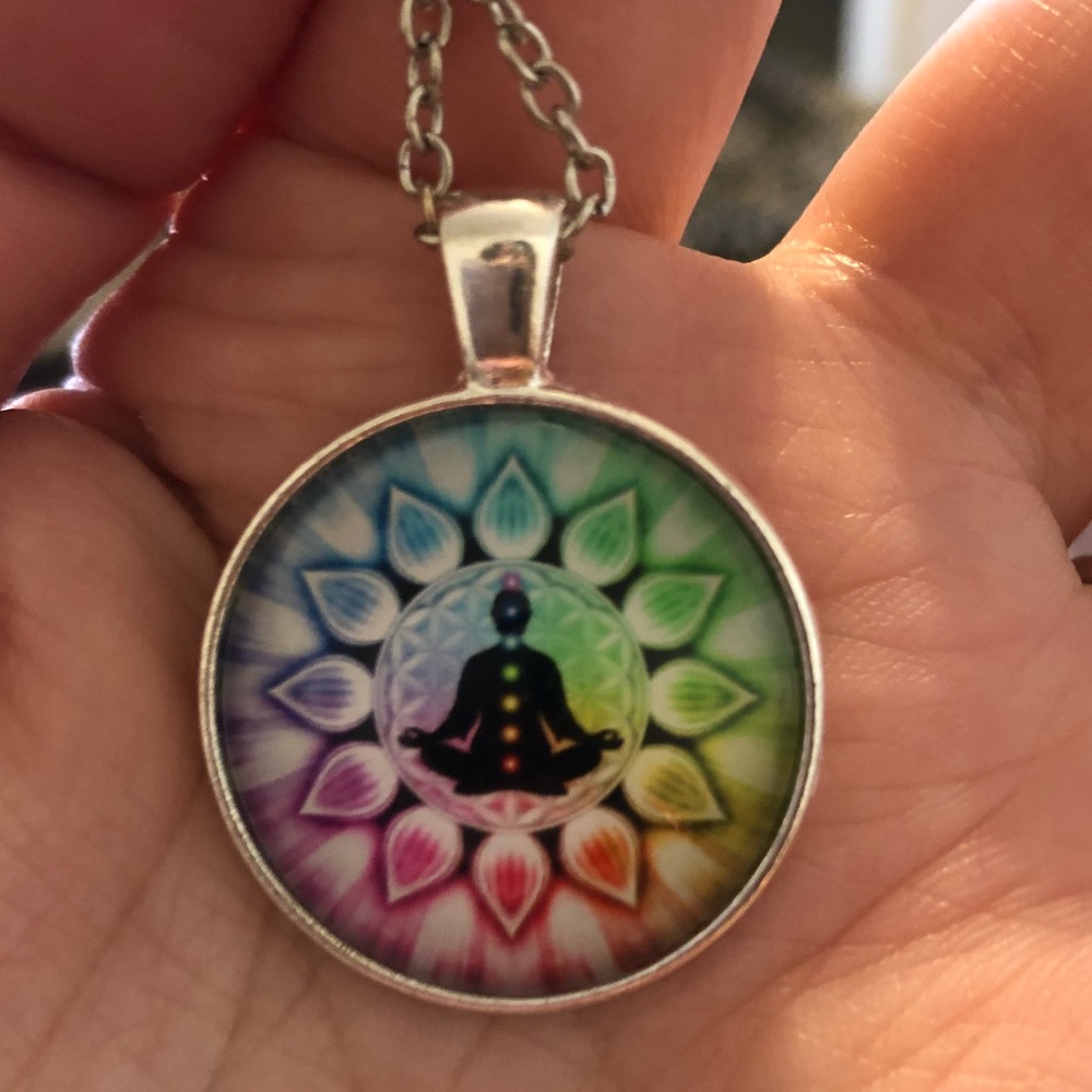 Yoga Cabochon Chakra Necklace